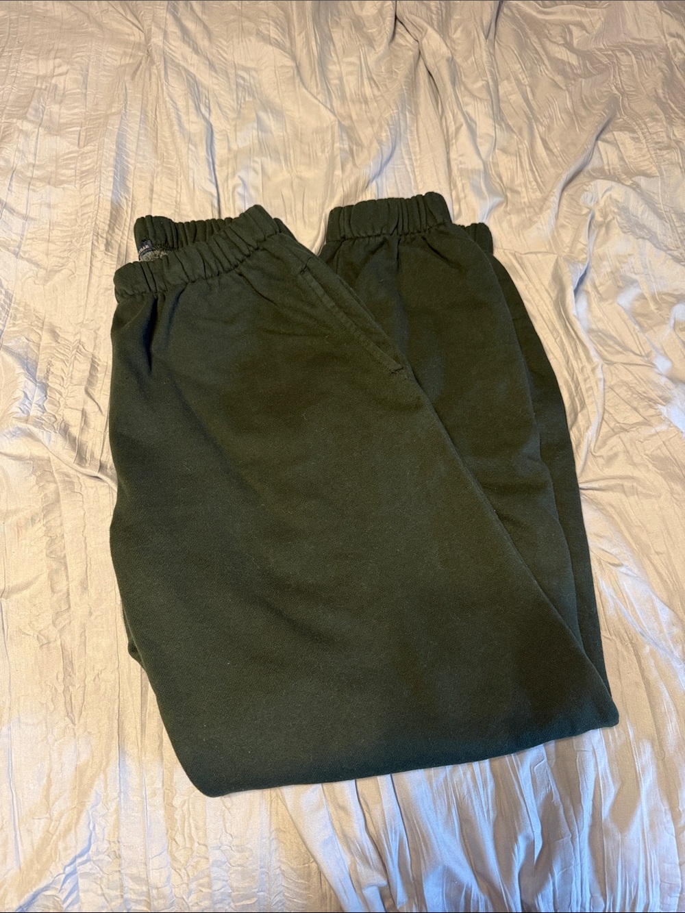 Brandy Melville Dark Green Fleece Joggers